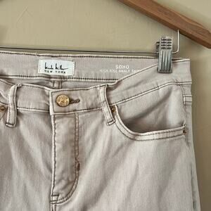 Nicole Miller Women's Khaki / Jeans SOHO High Rise Ankle Skinny Stretch | Sz 4